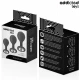 Set de 3 dopuri anale din silicon cu bijuterie, Roz