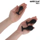 Set de 3 dopuri anale din silicon cu bijuterie, Roz