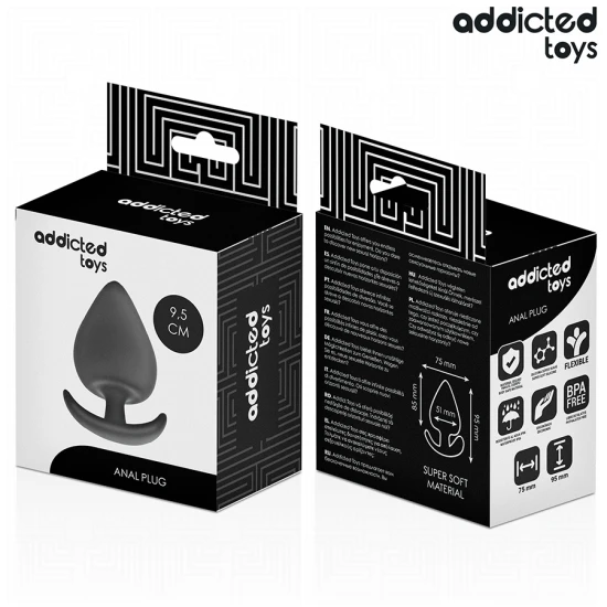 Dop anal din silicon, Model XL, 9.5 cm