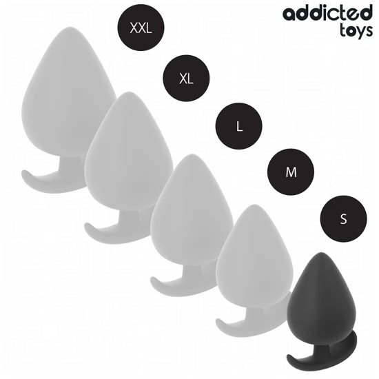 Plug anal din silicon, negru, mărimea S