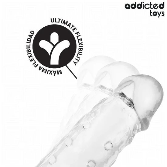 Manșon penis transparent, M, 27 cm