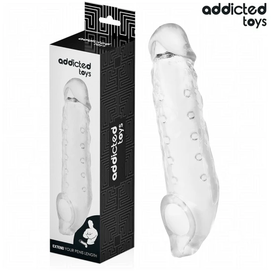 Manșon penis transparent, M, 27 cm