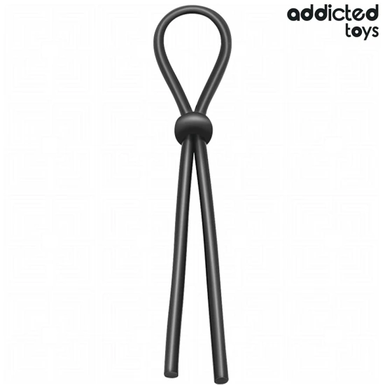 Sfoară din silicon pentru penis cu buclă unică, Roz