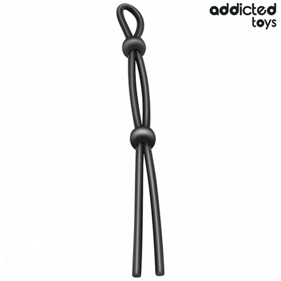 Sfoară din silicon pentru penis cu buclă dublă, Roz