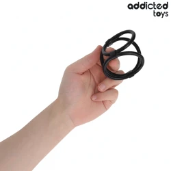 Inel penis tip triplu, Roz-Negru