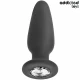 Dop anal cu bijuterie, silicon, M, 10,4 cm
