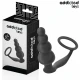 Plug anal cu inel, Model 5, Negru