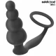 Plug anal cu inel, Model 5, Negru