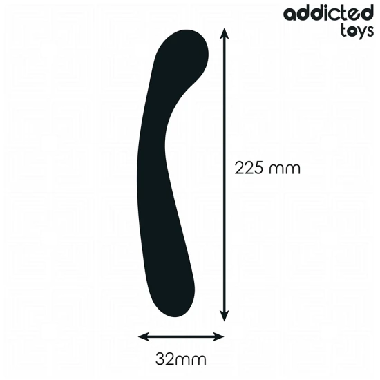 Dublu Anal Massager, Silicon, 22.5 cm
