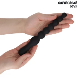 MASSAGER ANAL DUBLĂ - Model din silicon, 24 cm