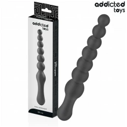 MASSAGER ANAL DUBLĂ - Model din silicon, 24 cm