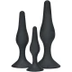 ANAL PLUG - Set 3 piese, Negru