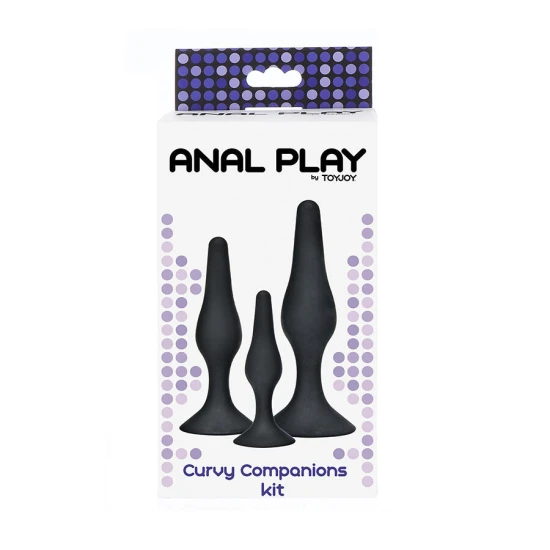 ANAL PLUG - Set 3 piese, Negru
