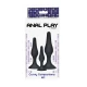ANAL PLUG - Set 3 piese, Negru