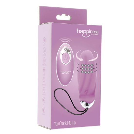 Ou vibrator cu telecomandă din silicon, negru