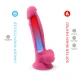 Model 1 penis realist din silicon premium, Roz, 17.5 cm