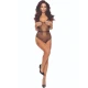 PASSION - Model Tip Bodystocking, Negru cu model tip grilaj