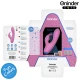 Vibrator tip iepure, G-Spot/Stimulator clitoris, Roz deschis + Bază albastru închis