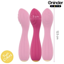 Vibrator Tip Love Buddy Master G-Spot, Roz închis cu bază galbenă