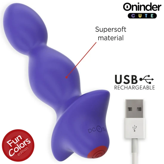 Dop Vibrant Anal Tip Model, Roz/Negru