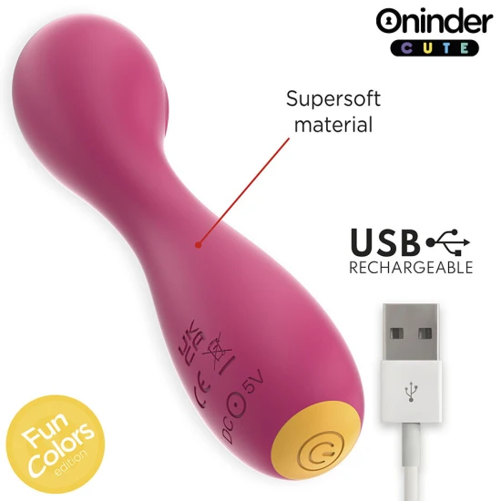 Vibrator Tip Love Buddy Master G-Spot, Roz închis cu bază galbenă