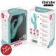 Vibrator tip iepure, Roz Turcoaz - Mod Tapping, 9 Moduri, Compatibil cu Aplicația ONINDER