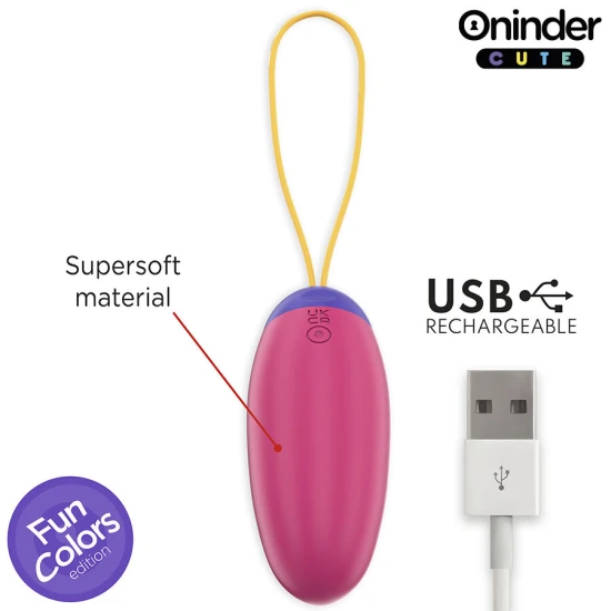 Oua Vibrante Tip Silicon, Roz/Mov/Verde/Galben, Negru