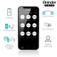 Ou Vibrator Rotativ cu Mărgele din Silicon, Roz/Mov - 9 Moduri de Vibrație