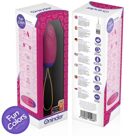 Oua Vibrante Tip Silicon, Roz/Mov/Verde/Galben, Negru