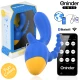 Vibrator Tip Triplu, Roz/Negru - Vibrator cu stimulare clitoridiană și anală