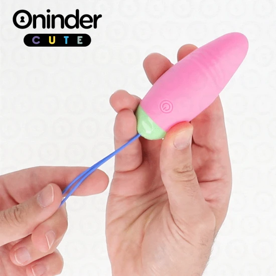 Ou din silicon vibrat/rotativ 360° - Roz/Mov - cu aplicație globală gratuită