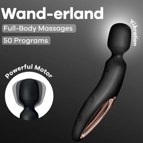 Masturbator Wand din silicon, negru, XXL