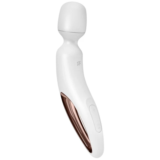 Vibrator Tip Baghetă Wand Erland, Vibrant, Alb