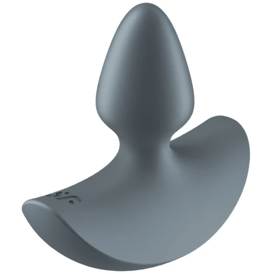 Vibrator tip plug anal pentru începători din silicon, negru, 7.5 cm