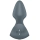 Vibrator tip plug anal pentru începători din silicon, negru, 7.5 cm