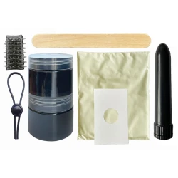 Kit penis cloner cu vibrații, Negru