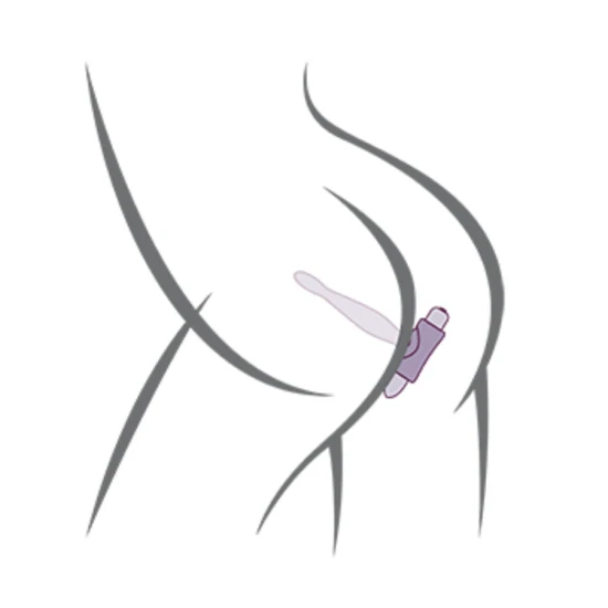 Teazer plug anal vibrator, Negru