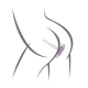 Teazer plug anal vibrator, Negru