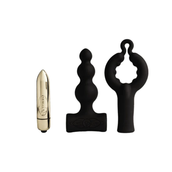 Petite Sensations Bubbles - Plug anal vibrator, Negru
