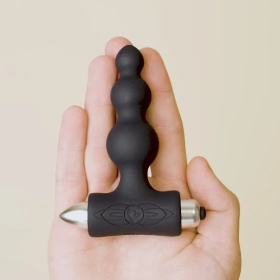 Petite Sensations Bubbles - Plug anal vibrator, Negru