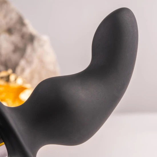 Plug anal cu inel pentru penis care vibrează, Roz