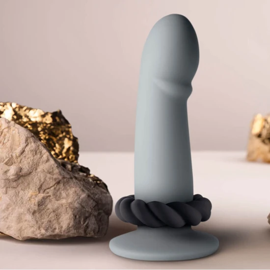 Inel masturbator Twist, Silicon, Negru