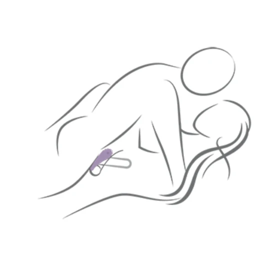 Inel penis vibrator, Negru