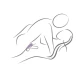 Inel penis vibrator, Negru