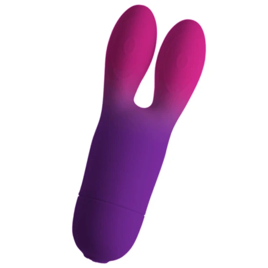 Vibrator tip iepuraș flexibil, Roz