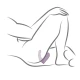 Adaptor vibrator anal și pentru prostată, Negru