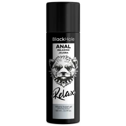 Gel Relaxant pentru Anal, Roz Negru - Bază Siliconică, cu Ulei de Jojoba, 100 ml