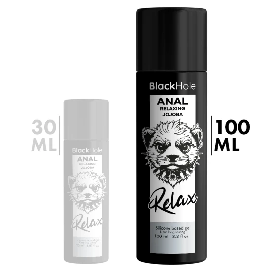 Gel Relaxant pentru Anal, Roz Negru - Bază Siliconică, cu Ulei de Jojoba, 100 ml