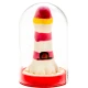 Set de prezervative decorative pictate manual, cu tematică Far, Roz