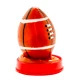 Set de prezervative decorative, pictate manual, minge de rugby, Roz